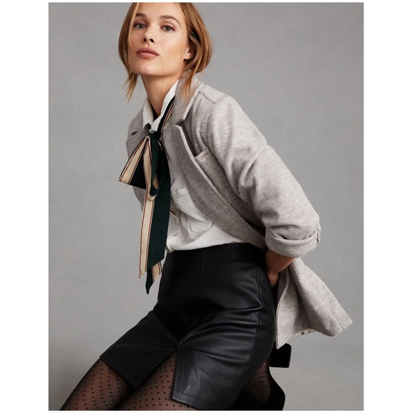 Anthropologie Pilcro Blazer Jacket New Easy Knit Natural Beige Size Medium NWT - Picture 5 of 10